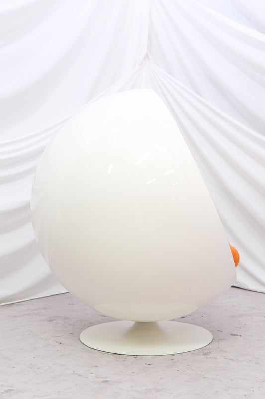 Eero Aarnio Ball Chair, Adelta, Orange Interior
