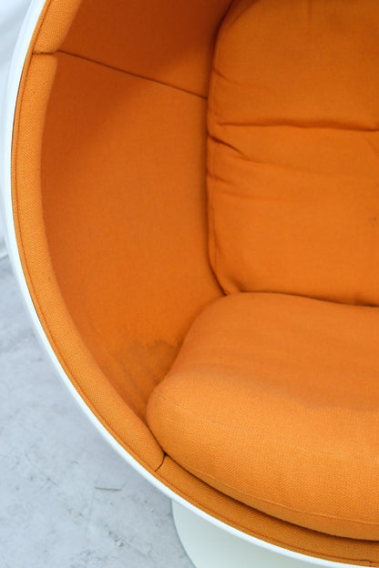 Eero Aarnio Ball Chair, Adelta, Orange Interior