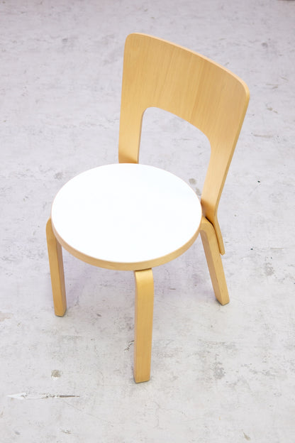 Alvar Aalto Artek 66 Chairs - White laminate