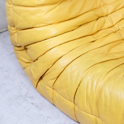 Ligne Roset Togo soffgrupp i gult läder