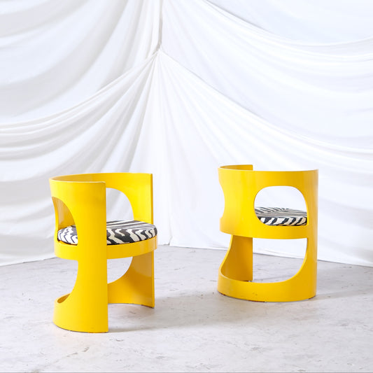 Arne Jacobsen Prepop Dining Set – Yellow, Asko 1970s