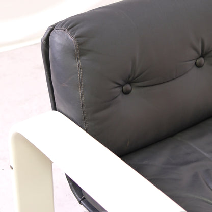 Rare Eero Aarnio Flamingo Armchair in Black Leather -Asko