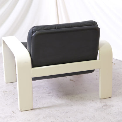 Rare Eero Aarnio Flamingo Armchair in Black Leather -Asko