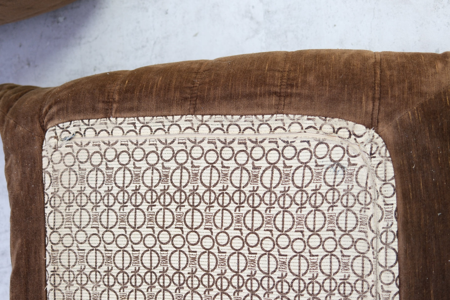 Vintage Ligne Roset Togo Sofa Set – Brown Velvet