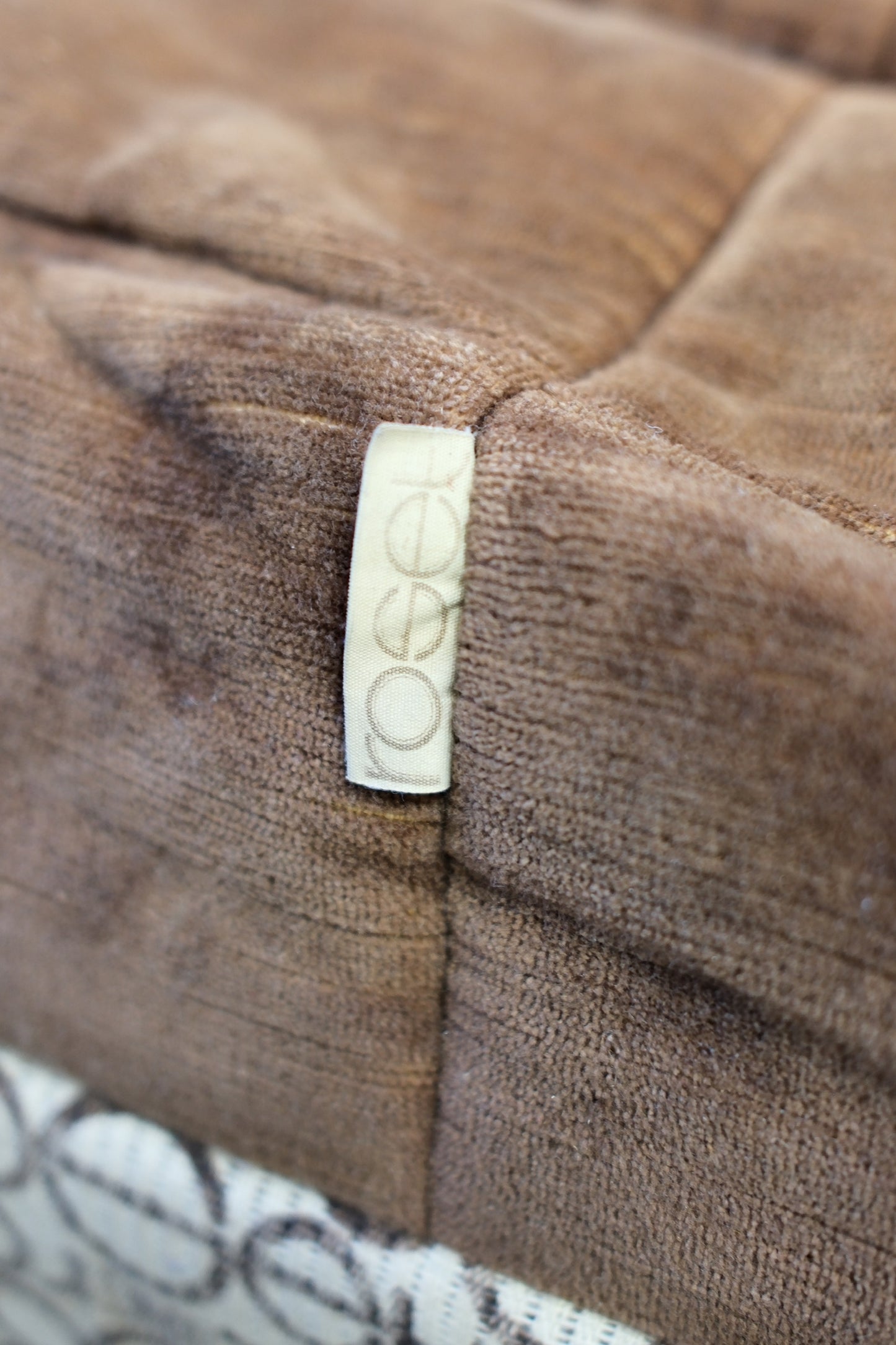 Vintage Ligne Roset Togo Sofa Set – Brown Velvet