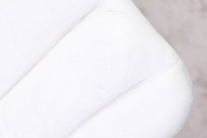 Ilmari Lappalainen Pulkka armchair with ottoman in White Leather - Asko 1970s