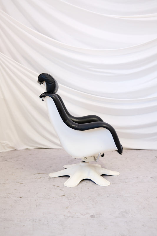 Yrjö Kukkapuro Karuselli armchair - Haimi 1960s - Black Leather