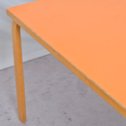 Alvar Aalto 81B Table for Artek – Orange Laminate Top