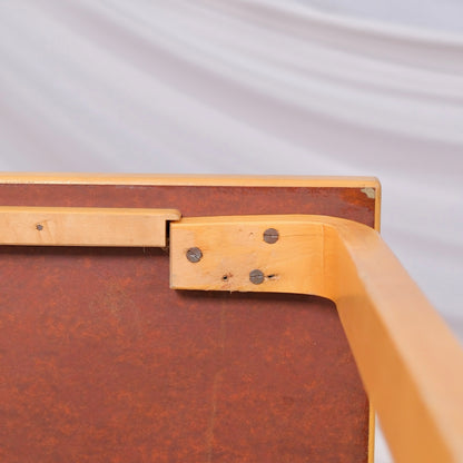 Alvar Aalto 81B Table for Artek – Orange Laminate Top