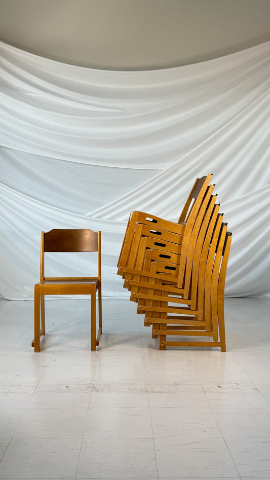 Stackable Chairs by Herman Seeck