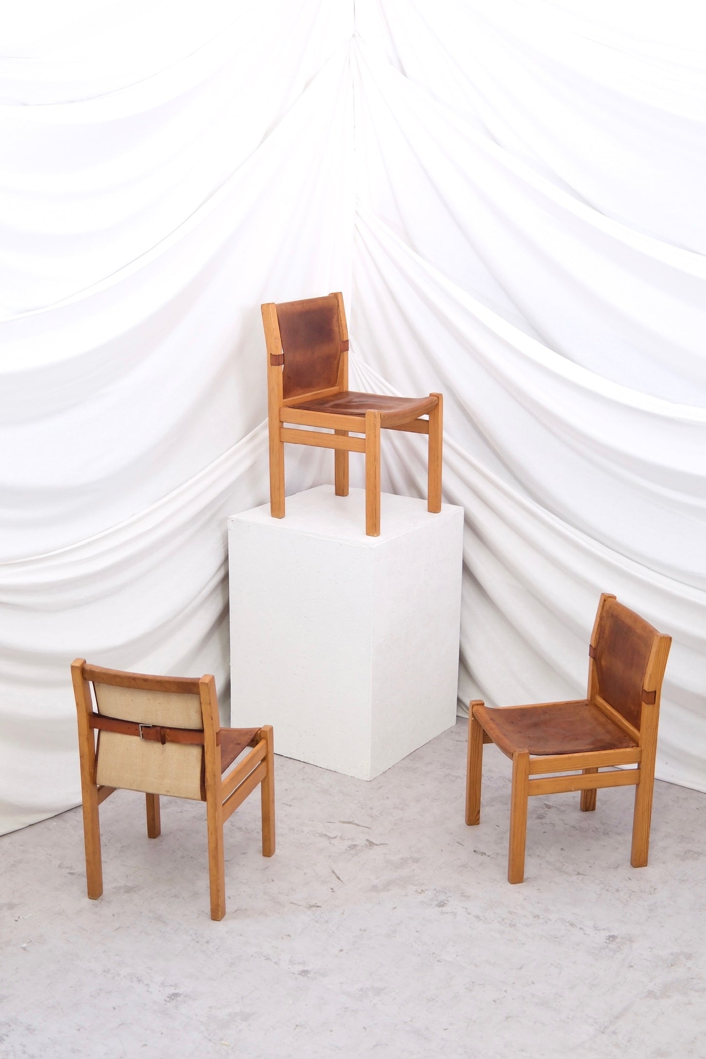 Artek Safari Dining Chairs by Pirkko Stenroos 1950s (3 available)