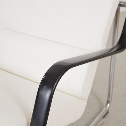 Detail of black armrest surface
