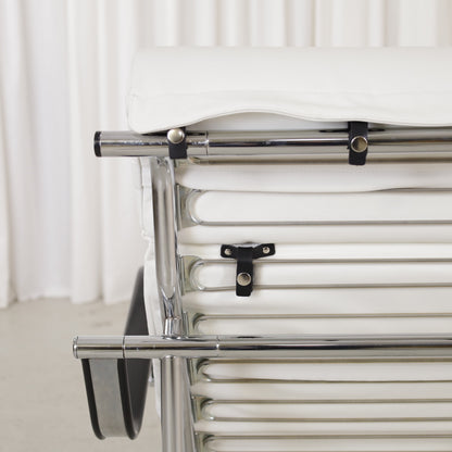 Rear cushion fastenings and chrome backrest bars