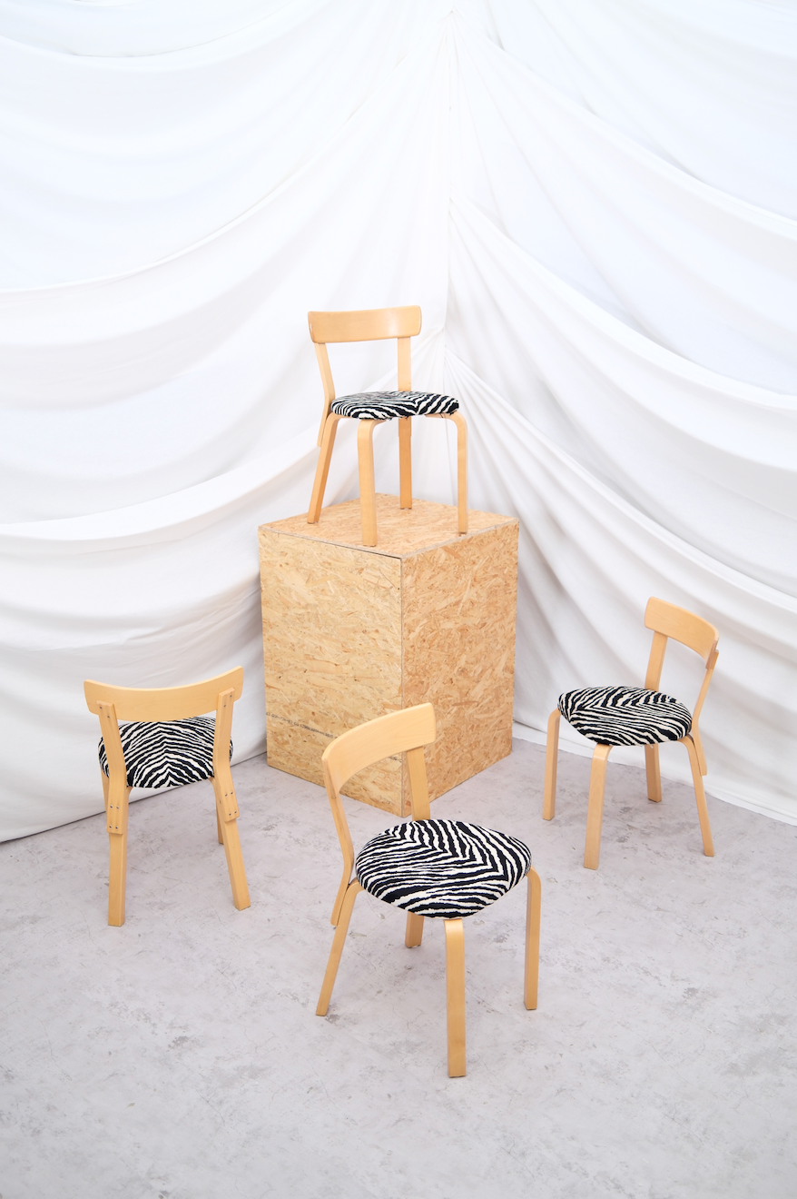 Artek 69 Chair by Alvar Aalto 6 pcs Available