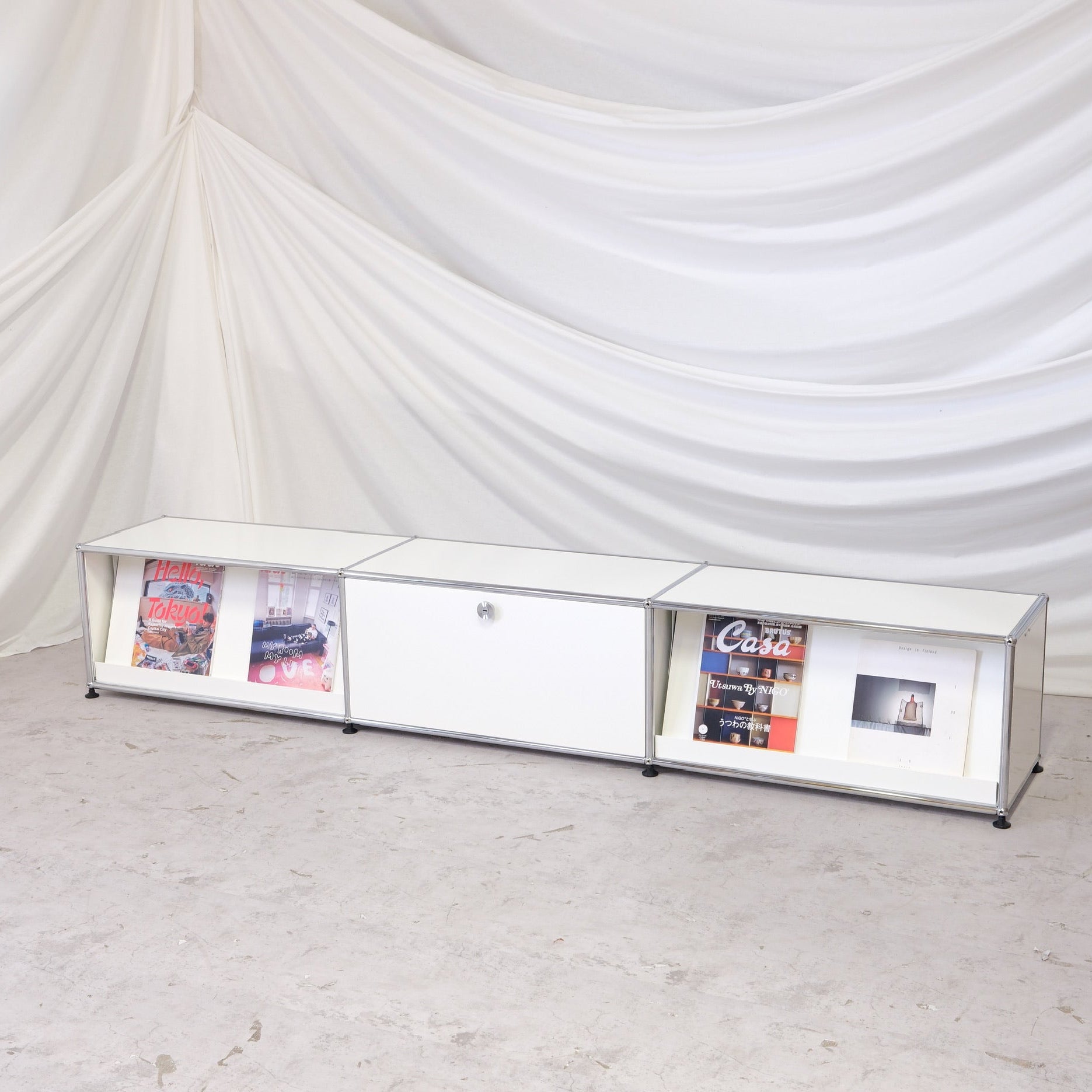 USM Haller Sideboard - White - 227 cm – Pino Interiors