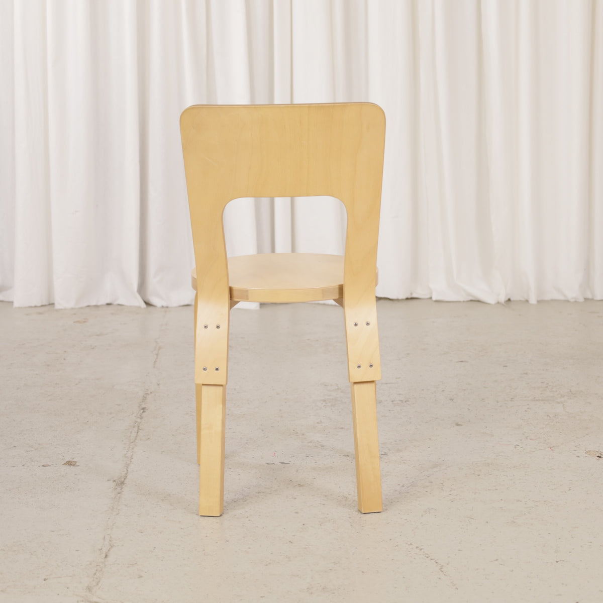 Alvar Aalto Chair 66 for Artek in birch, chair view
