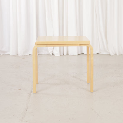 Alvar Aalto birch nesting tables for Artek — view of the table set