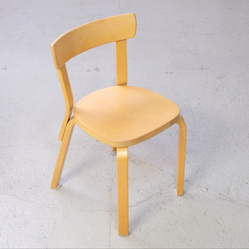Birch Artek Chair 69 photographed from the front