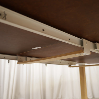 Artek H99 extension rails beneath the tabletop