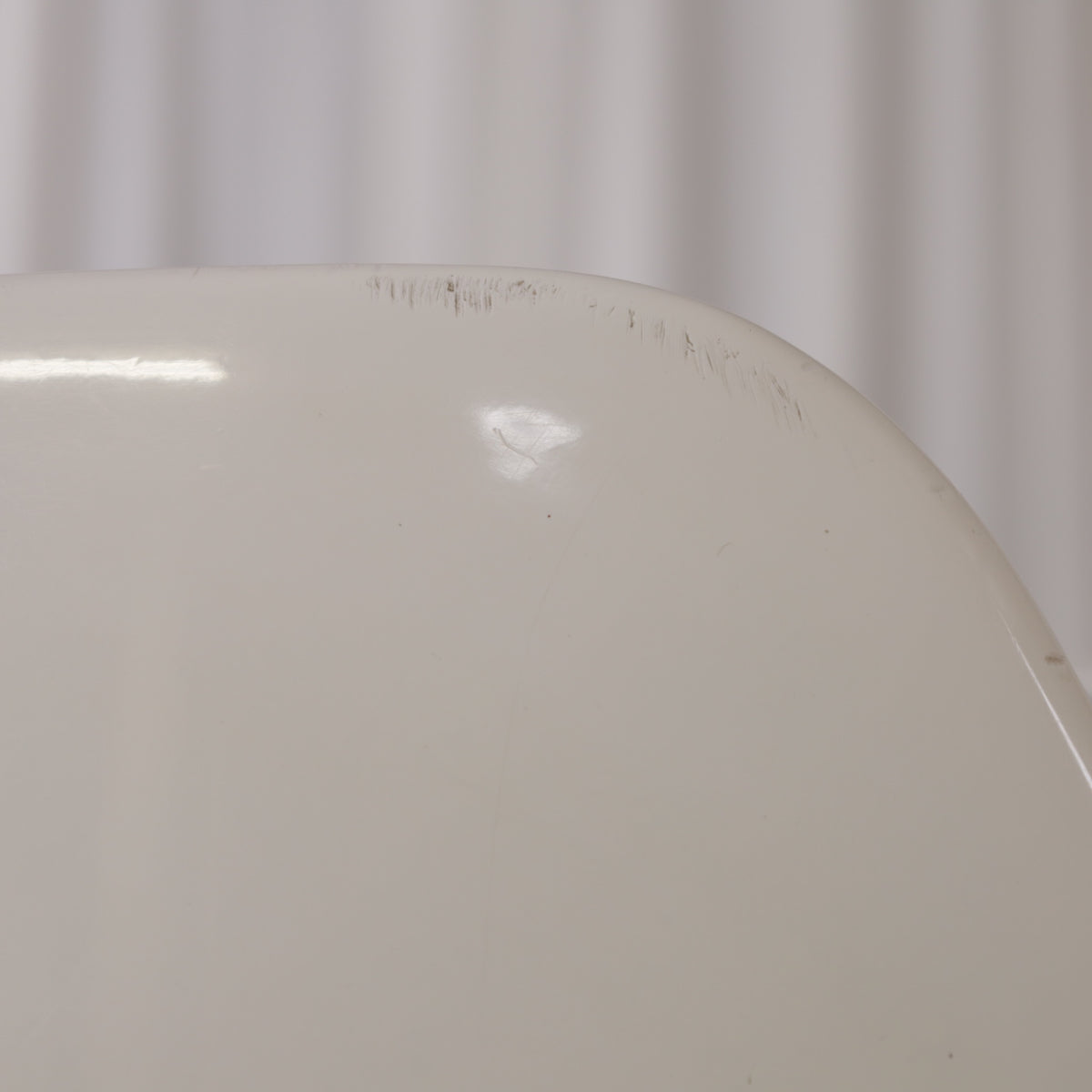 Eero Aarnio Cognac chair for Asko with new black velvet upholstery, wear and chips on the white shell or base