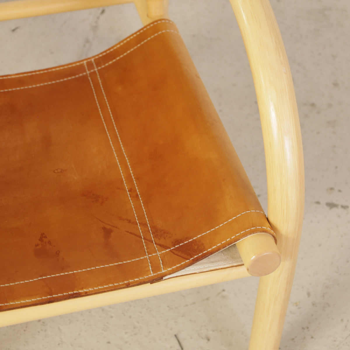 Ben af Schultén Safari 411 Lounge Chair in Patinated Leather for Artek, ben af Schultén Safari armchair in leather, view 10