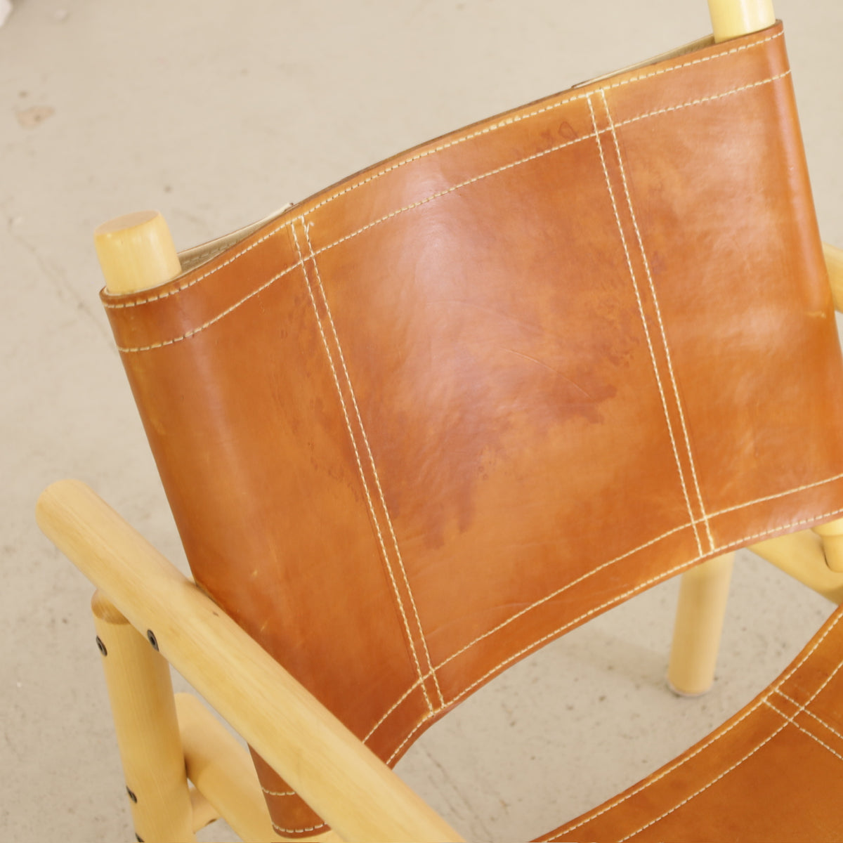 Ben af Schultén Safari 411 Lounge Chair in Patinated Leather for Artek, ben af Schultén Safari armchair in leather, view 14