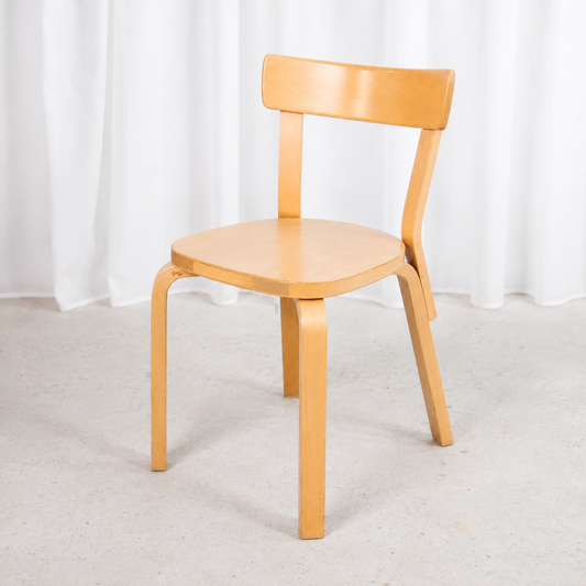 Artek Chair 69 in Birch by Alvar Aalto