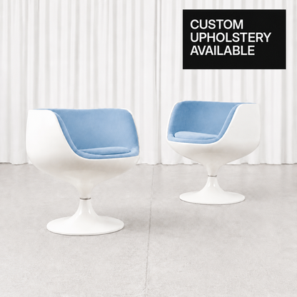 Eero Aarnio Cognac Lounge Chair for Asko with Custom Upholstery
