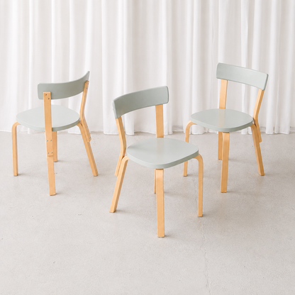 Artek 69 Chair Mint Green by Alvar Aalto, 2014