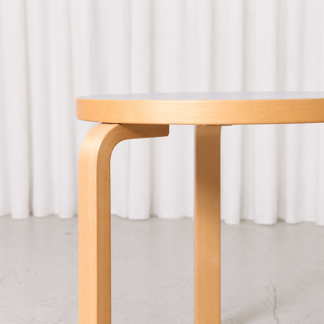 Artek 90C Table Light Blue by Alvar Aalto