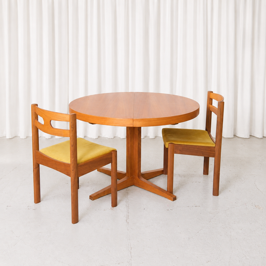 Vintage Teak Extendable Dining Table, 1960s