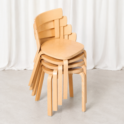 Artek Chair 69 in Birch by Alvar Aalto