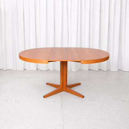 Vintage Teak Extendable Dining Table, 1960s