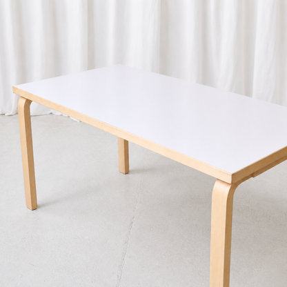 Artek Table 81A with White Laminate Top by Alvar Aalto
