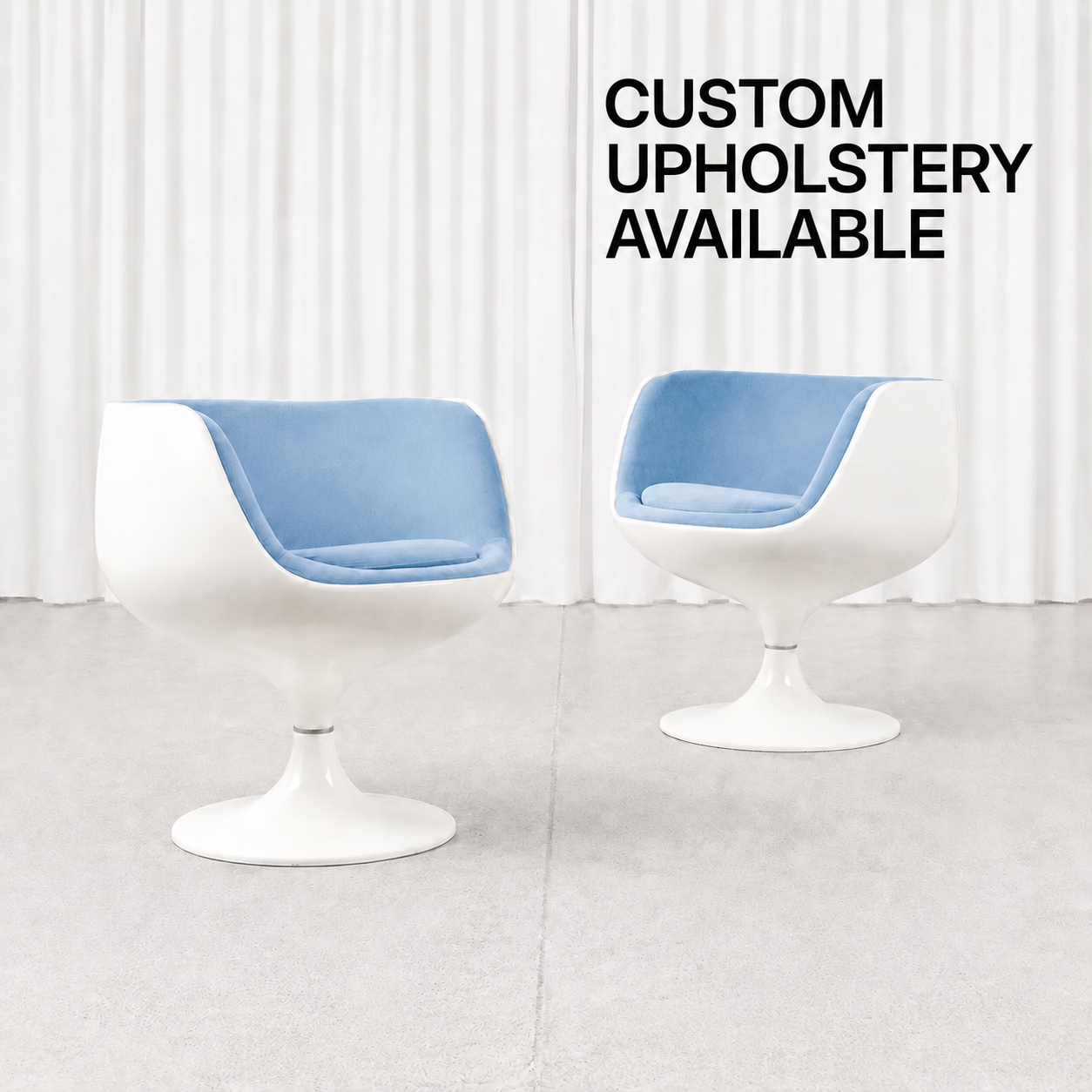 Eero Aarnio Cognac lepotuoli, valmistaja Asko ja Custom Upholstery