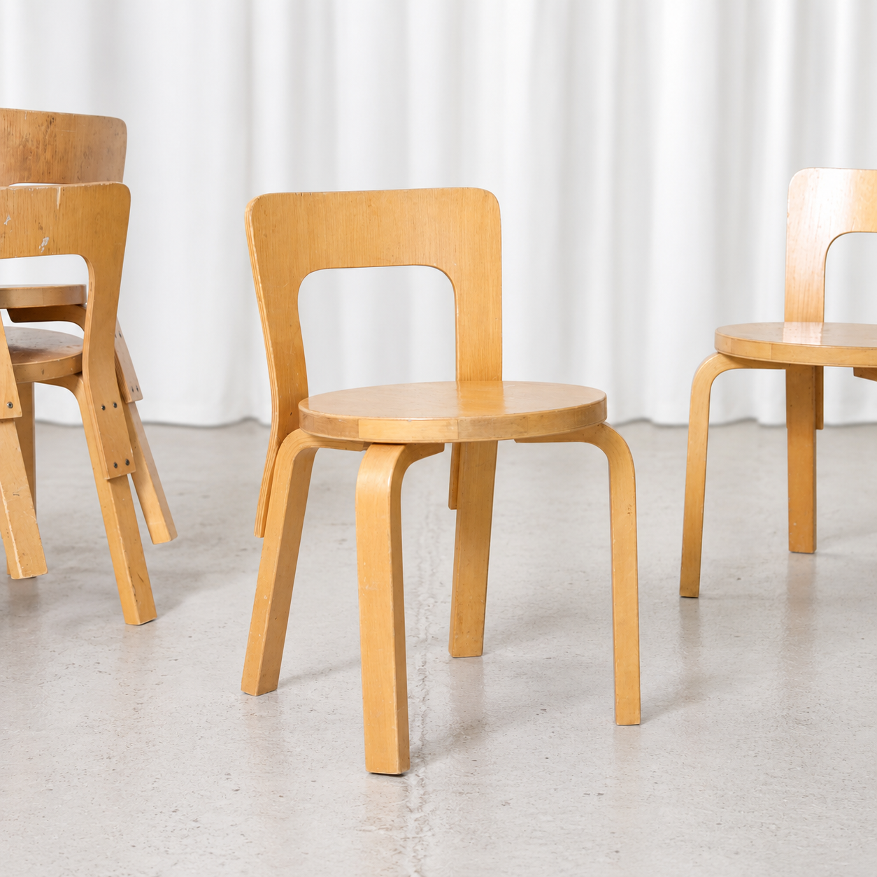 Alvar Aalto N65 Chair for Artek in Birch