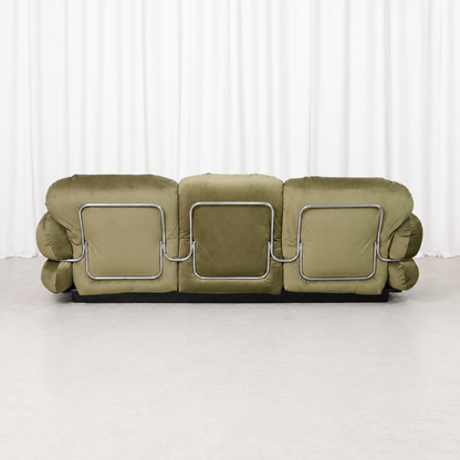 Hannibal Sofa by Isku in Olive Green, Designed by Kurt Hvitsjö