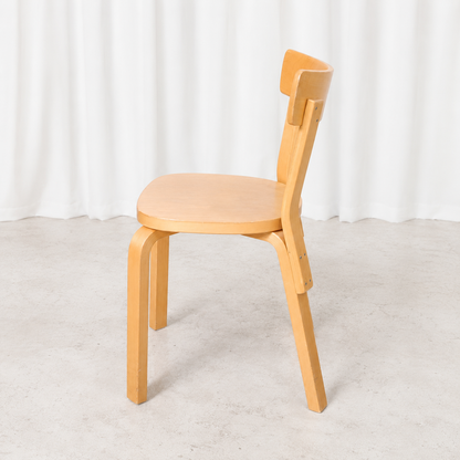 Artek Chair 69 in Birch by Alvar Aalto