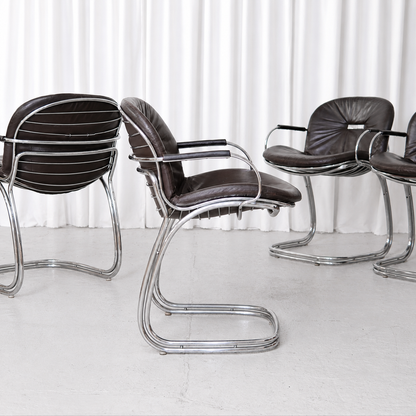 Gastone Rinaldi Sabrina Chairs for RIMA, Italy, 1970s