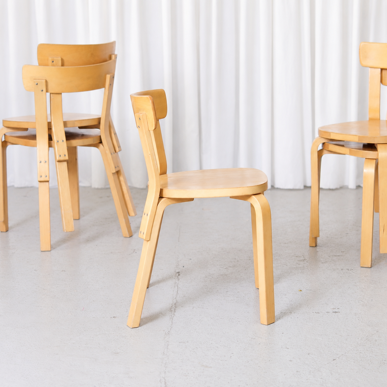 Alvar Aalto Chair 69 for Artek in Birch