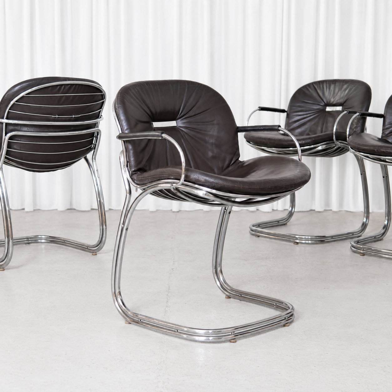 Gastone Rinaldi Sabrina Chairs for RIMA, Italy, 1970s