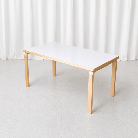 Artek Table 81A with White Laminate Top by Alvar Aalto