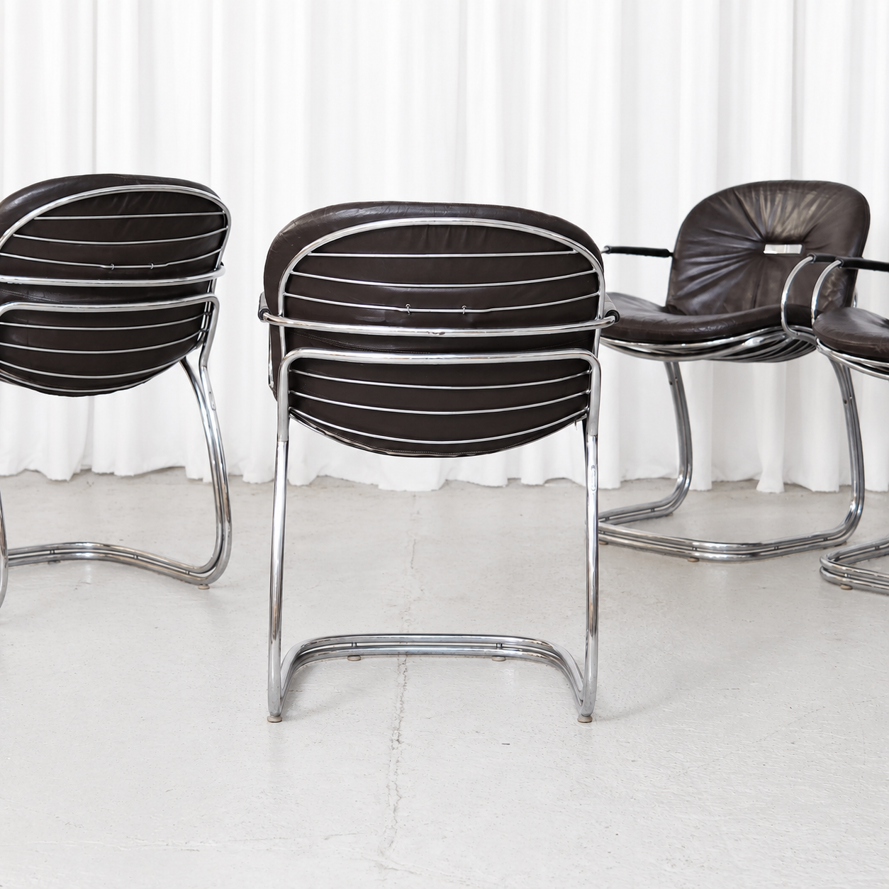 Gastone Rinaldi Sabrina Chairs for RIMA, Italy, 1970s