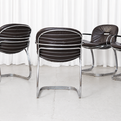 Gastone Rinaldi Sabrina Chairs for RIMA, Italy, 1970s