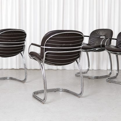 Gastone Rinaldi Sabrina Chairs for RIMA, Italy, 1970s