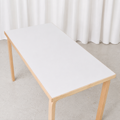 Artek 120x60 Table in White Laminate by Alvar Aalto