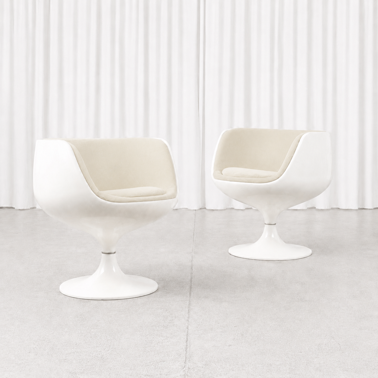 Eero Aarnio Cognac Lounge Chair for Asko with Custom Upholstery