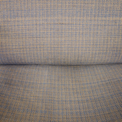 Rialto lounge chair by Carl-Gustaf Hiort af Ornäs, patinated leather, wooden frame and patterned fabric detail