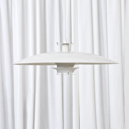 Juha Leiviskä JL341 white pendant light by Valaisinpaja Oy — full view