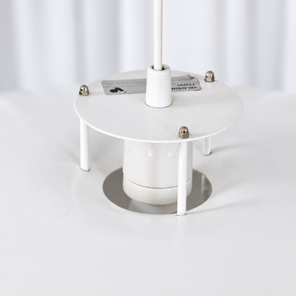 Juha Leiviskä JL341 white pendant light by Valaisinpaja Oy — top mounting detail